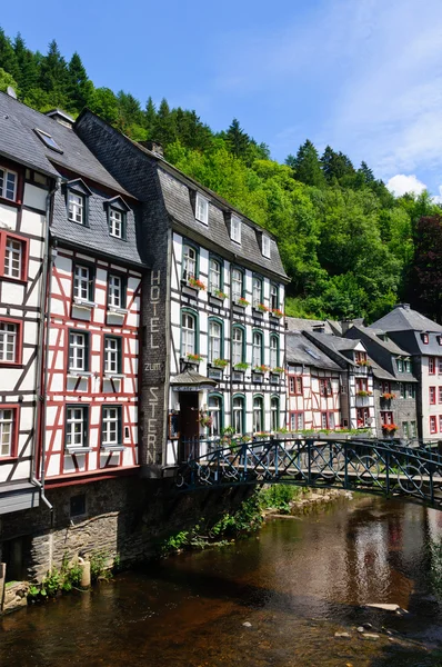 Monschau, Almanya eski şehir — Stok fotoğraf