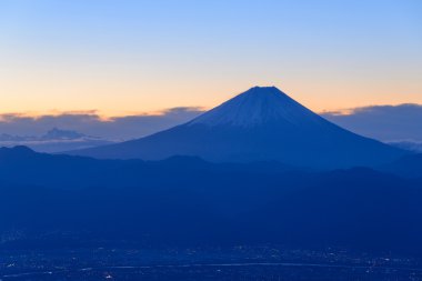 kofu şehir ve mt.fuji