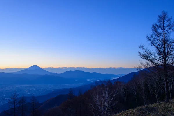 The city of Kofu and Mt.Fuji — Stock Photo, Image