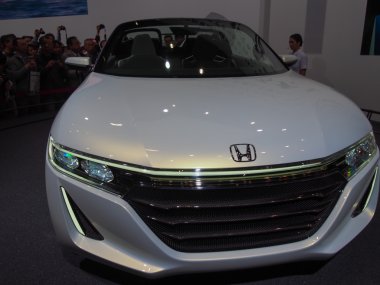 Tokyo, Japonya - 23 Kasım 2013: honda motor standında