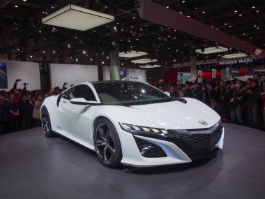 Tokyo, Japonya - 23 Kasım 2013: honda motor standında