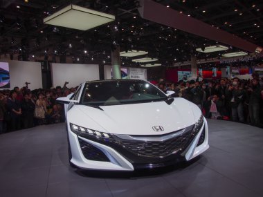 Tokyo, Japonya - 23 Kasım 2013: honda motor standında