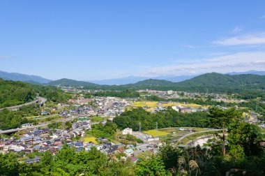 Güney nagano achi Köyü manzara, japan