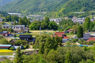 Güney nagano achi Köyü manzara, japan