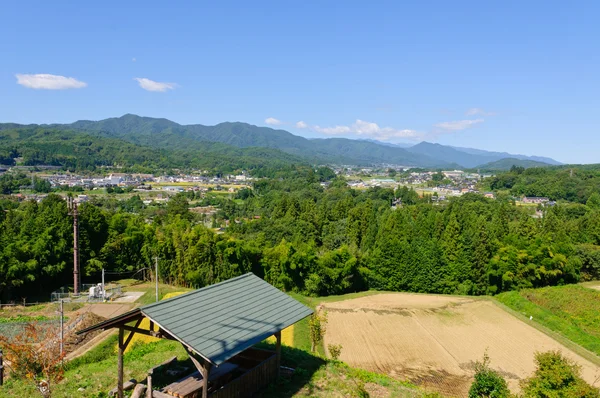 Paisaje del pueblo de Achi en el sur de Nagano, Japón —  Fotos de Stock