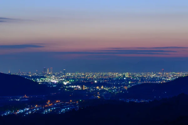 La ciudad de Nagoya al atardecer —  Fotos de Stock