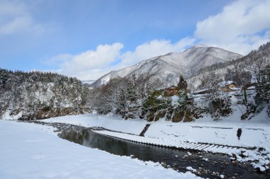 shirakawa-go kışın tarihi Köyü