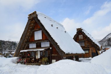 shirakawa-go kışın tarihi Köyü