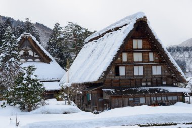 shirakawa-go kışın tarihi Köyü