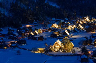 shirakawa-go kışın tarihi Köyü