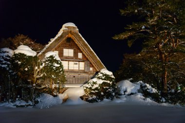 shirakawa-go kışın tarihi Köyü