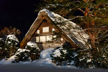 shirakawa-go kışın tarihi Köyü