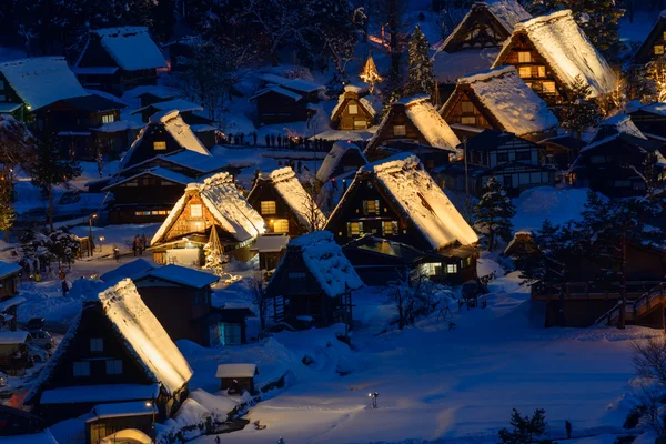 Village historique de Shirakawa-go en hiver — Photo