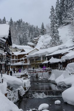 ginzan-kış onsen tarihi bölgesi