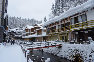 ginzan-kış onsen tarihi bölgesi