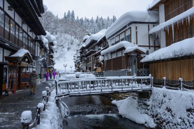 ginzan-kış onsen tarihi bölgesi