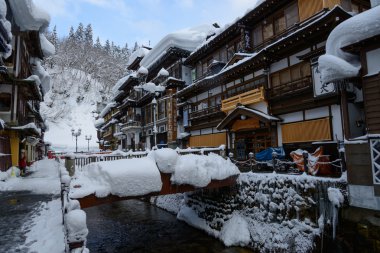 ginzan-kış onsen tarihi bölgesi