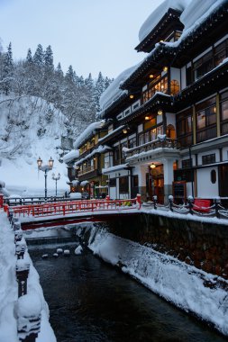 ginzan-kış onsen tarihi bölgesi