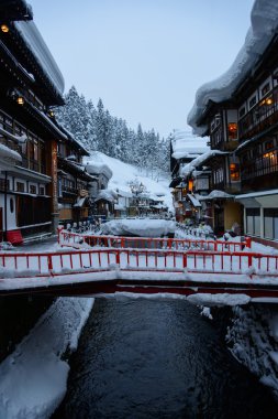 ginzan-kış onsen tarihi bölgesi