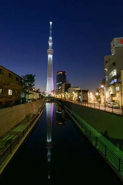 Tokyo Sky Tree au crépuscule — Photo