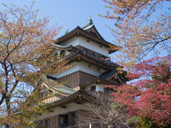 Zamek Takashima w suwa, nagano, Japonia — Zdjęcie stockowe