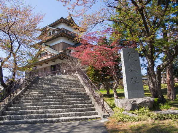 Takashima kasteel in suwa, nagano, japan — Stockfoto