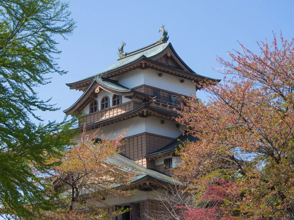 Zamek Takashima w suwa, nagano, Japonia — Zdjęcie stockowe