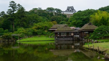 Hikone kale içinde shiga, japan