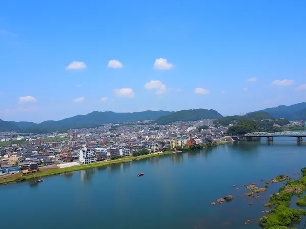 Cityscape of Inuyama city in Aichi, Japan — Stock Photo, Image