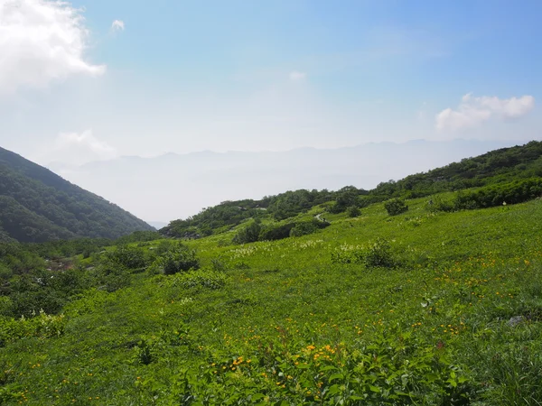 Senjojiki cirque na hoře kisokoma v nagano, Japonsko — Stock fotografie