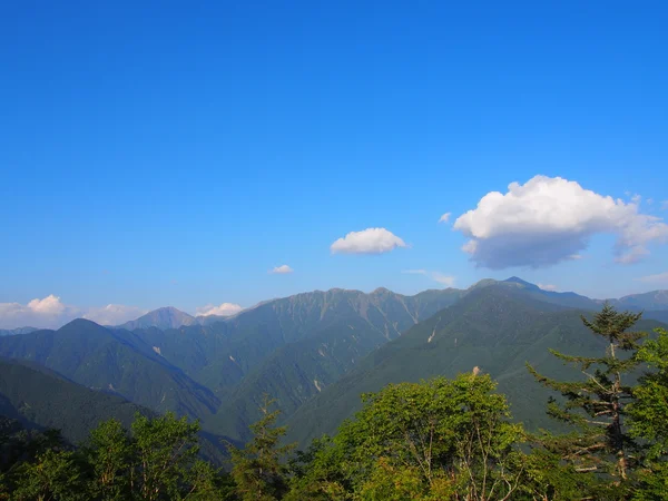 Shirabiso Highland em Iida, sul de Nagano, Japão — Fotografia de Stock