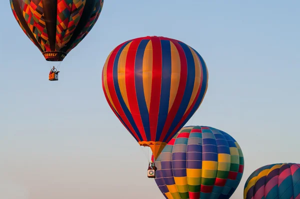 Four balloons in flight — Stock Photo, Image