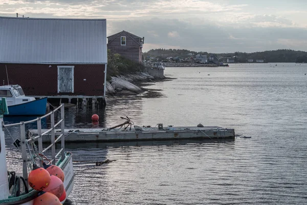 Fischschuppen Und Boote Der Ostküste Nova Scotias — Stockfoto