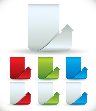 ok şeklinde dikey Bannerlar.