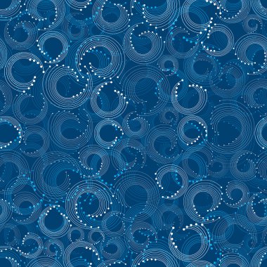 soyut circle hatları seamless modeli.