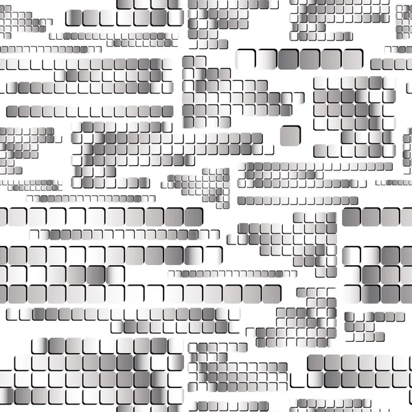 Cromo cuadrados patrón sin costura . — Vector de stock