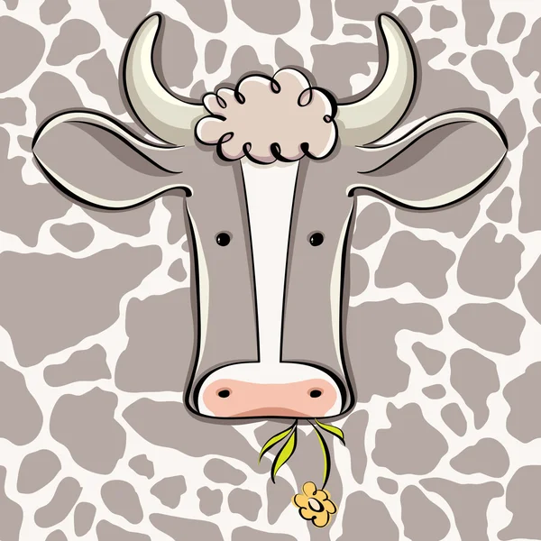 Cow head. — Stock Vector