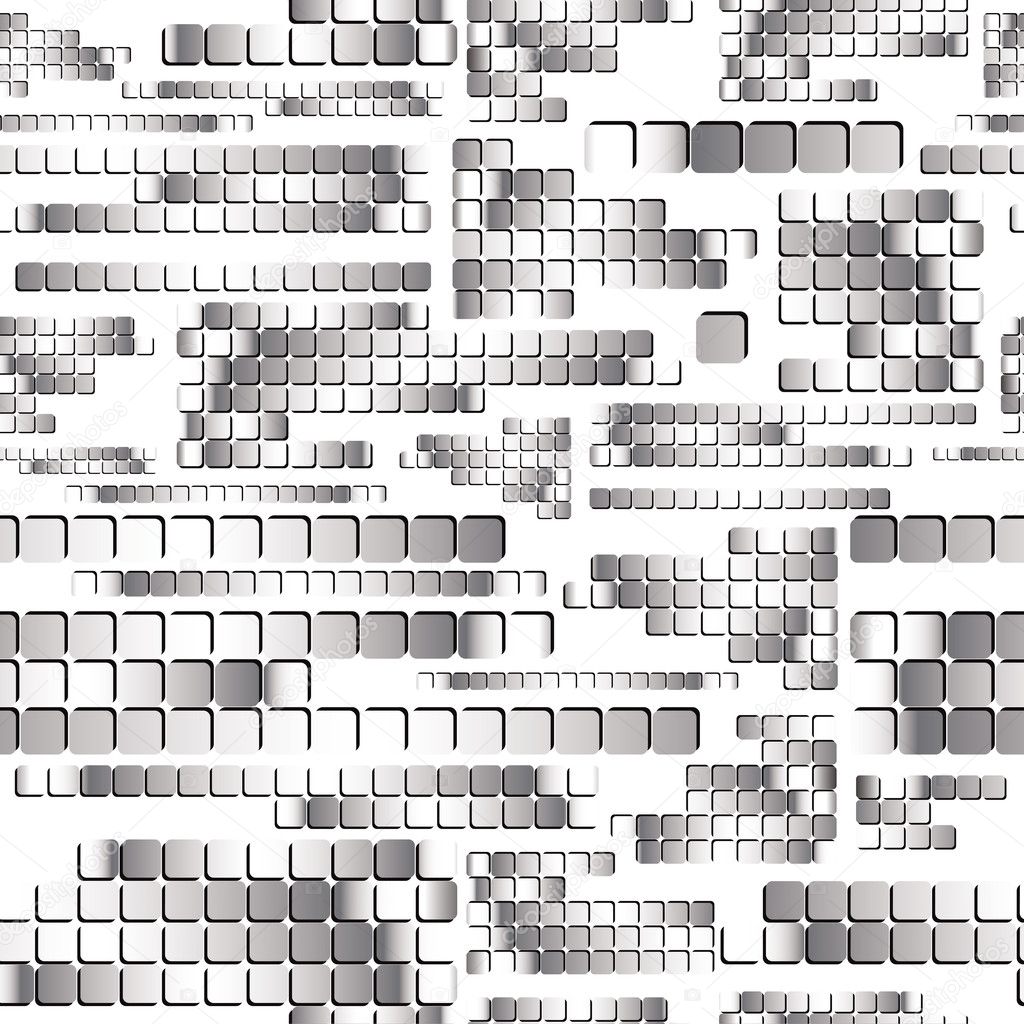 Chrome squares seamless pattern.