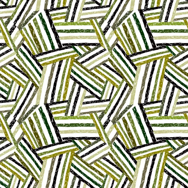 Abstrakte handgezeichnete Linien nahtloses Muster. — Stockvektor