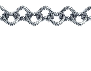 zincir şeklinde kalp bağlantılar.