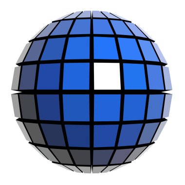 Global sphere design. clipart