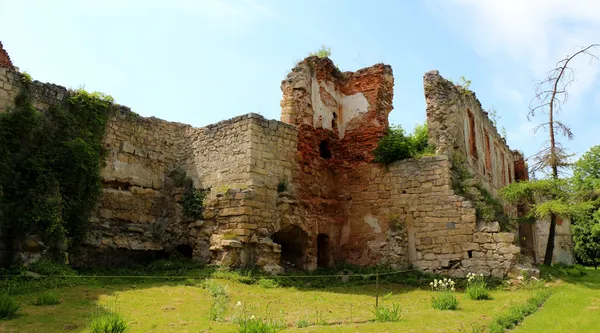 Стареющий замок, архитектурное здание в западной части Украины — стоковое фото