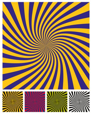 Rays vektör sade arkaplan, renk sürümleri kümesi, grunge yaşlı doku içerir.