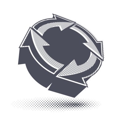 soyut okları vektör simgesi, vektör grafik tasarım şablonu, v