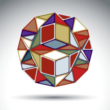 kaleydoskop etkisi ile soyut boyutlu küre. şık ya da