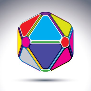 Hazine etkisi ile soyut karmaşık 3d top. parlak küre zekâ