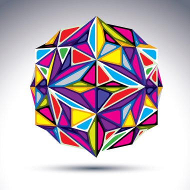 zengin 3d soyut psychedelic fraktal şekil. vektör canlı compli