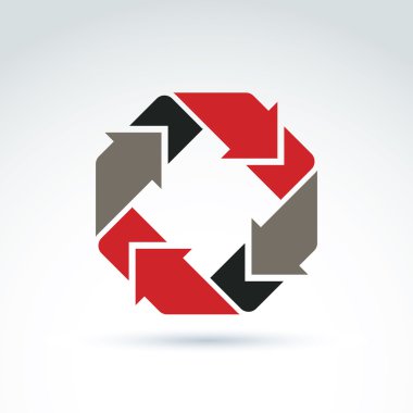 Vektör soyut simgesi, soyut sembol, tasarım ögesi.