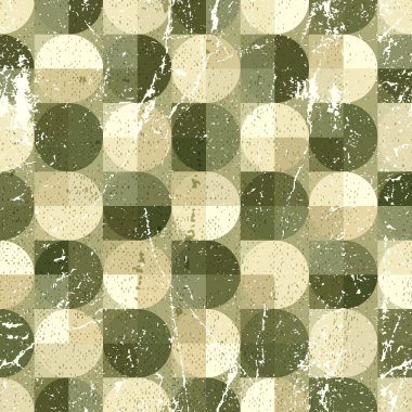 Geometrik küresel seamless modeli, vintage süs abstrac