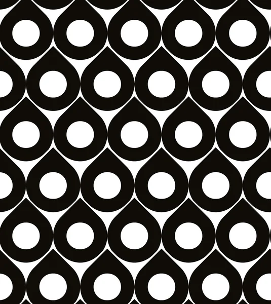 Abstrait fond noir et blanc géométrique, motif sans couture , — Image vectorielle